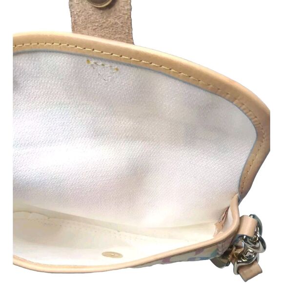 Dooney & Bourke Wristlet Pouch Cream Monogram Multi Color - Picture 9 of 9